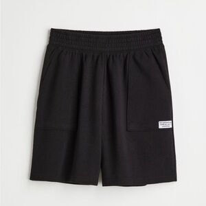 H&M BLACK HIGH WAISTED SWEATSHORTS sz S